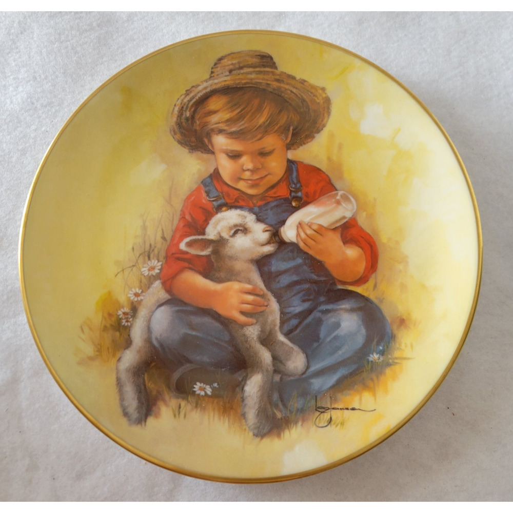 Vtg 1981 Future Farmer Plate Gorham Leaders of Tomorrow by Leo Jansen #7612‎